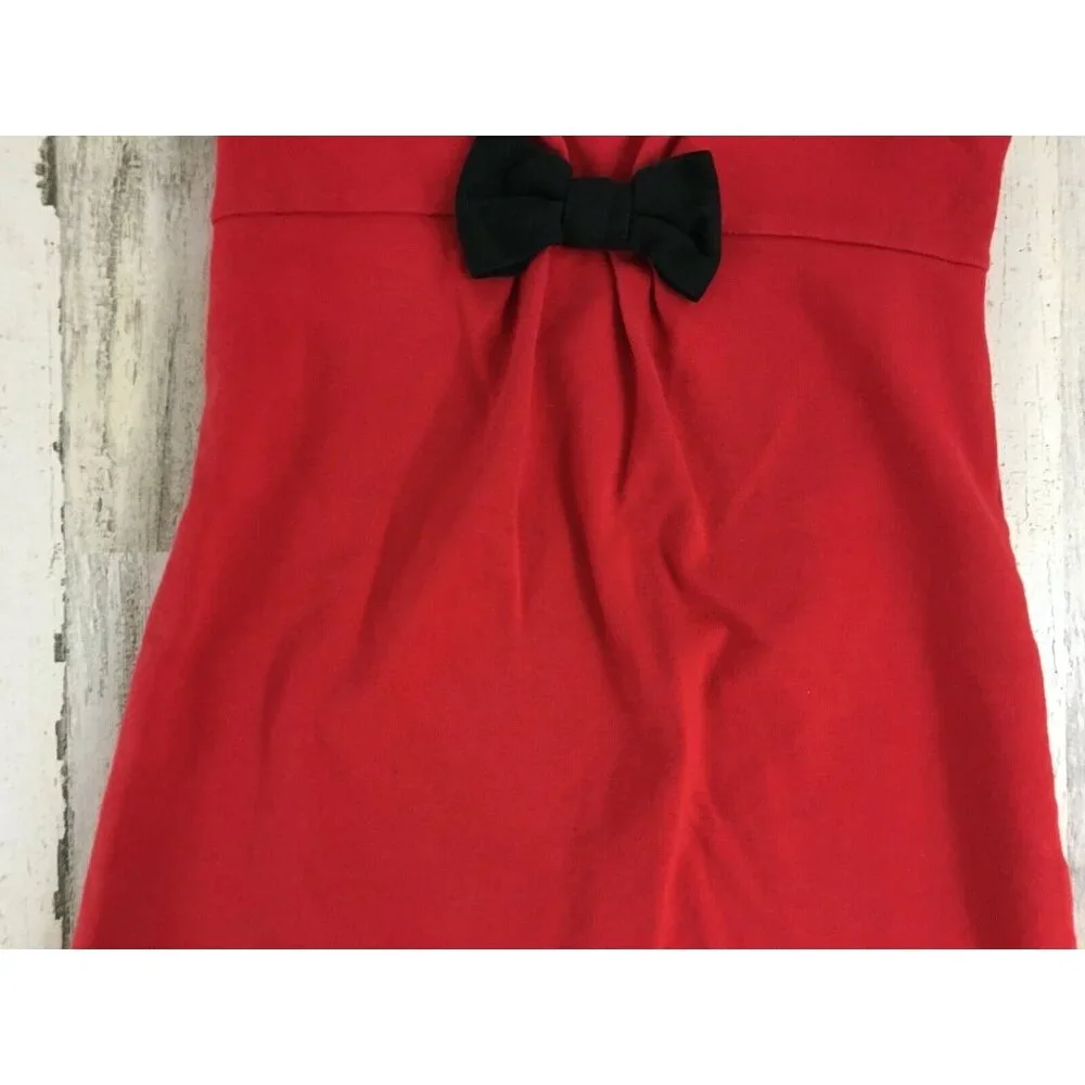 Gymboree Olivia Pig Red Dress Black Bow Short Sleeve Halloween Costume Girls 6